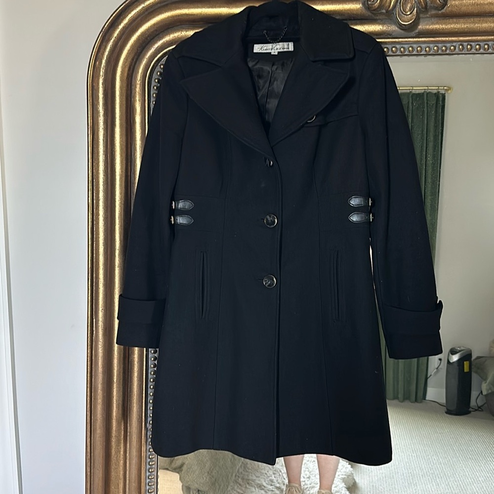 Kenneth Cole black wool peacoat - size 6